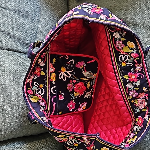 vera bradley large tote Floral Print Travel Get Carried Away - Picture 3 of 3